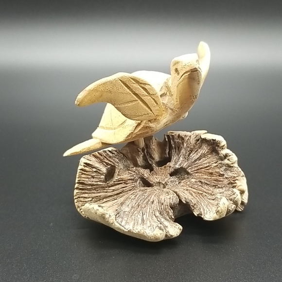 Hand Crafted Other - Hand Crafted Hand Carved Wood Sea Turtle